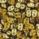 SuperDuo Beads 2.5x5mm Amber - Topaz